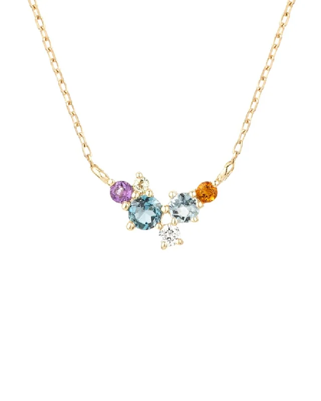 Natural woven necklaces-Adina Reyter 14K 0.12 ct. tw. Diamond & Gemstone Necklace