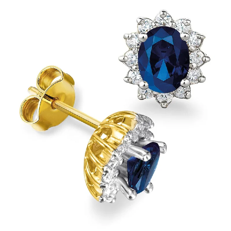 Graceful art earrings-Royal Tru-Sapphire Earrings