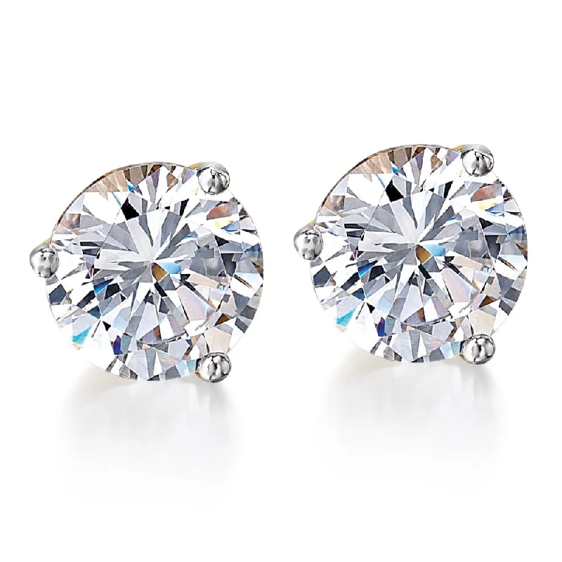 Twist knot earrings-4 ct. t.w. Posh Martini Stud Earrings