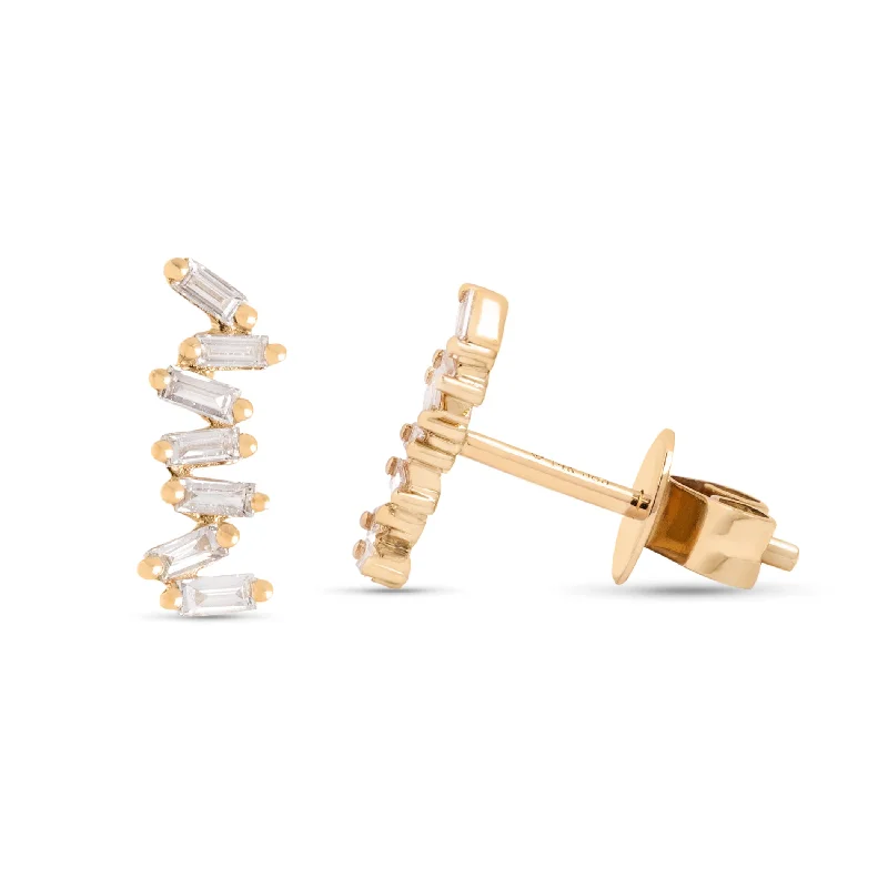 Fine threader earrings-Hallie Earrings