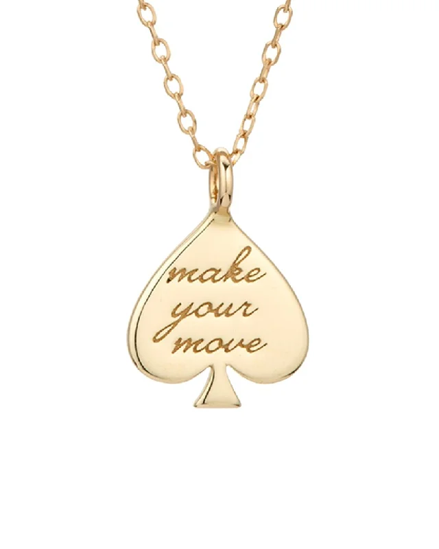 Cotton thread necklaces-Adina Reyter 14K 0.08 ct. tw. Diamond Make Your Move Spade Necklace