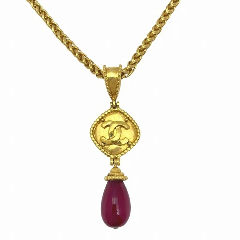 Twist knot necklaces-Chanel   Color  Plating Resin Necklace (Pre-Owned)