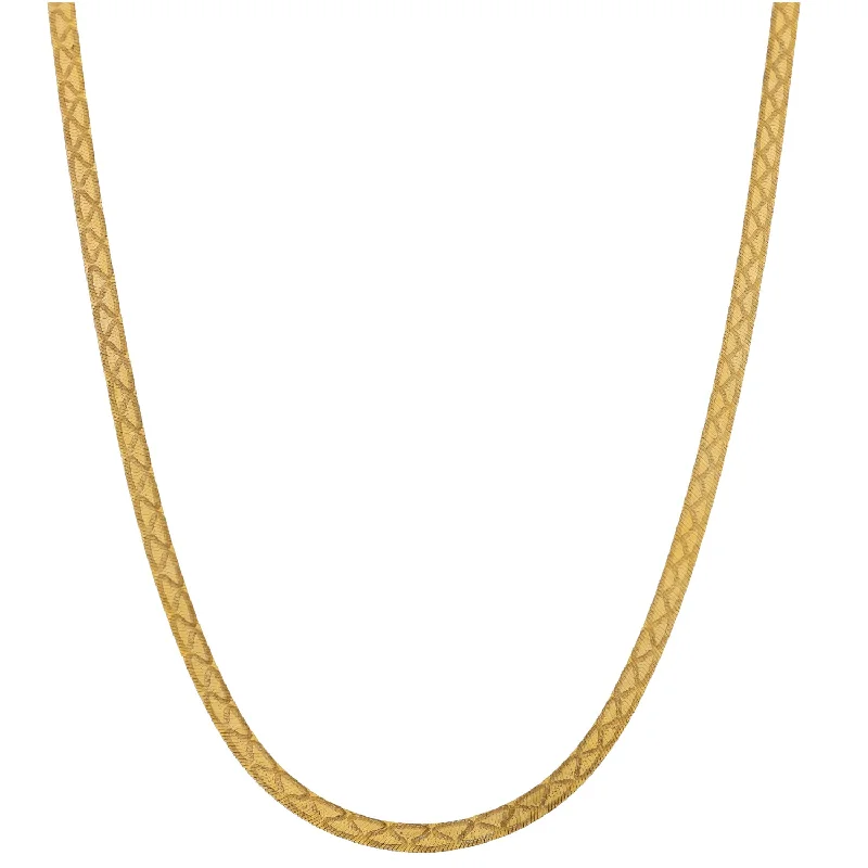 Chic art necklaces-9ct Gold Fancy Necklace 18"