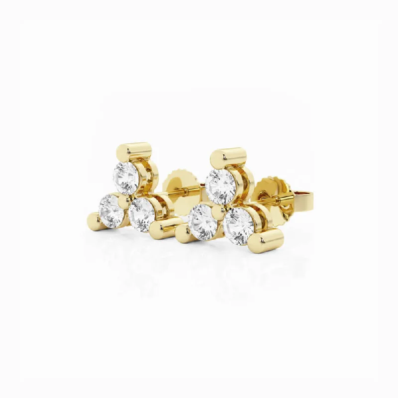 Slim pearl earrings-Romancing Stud