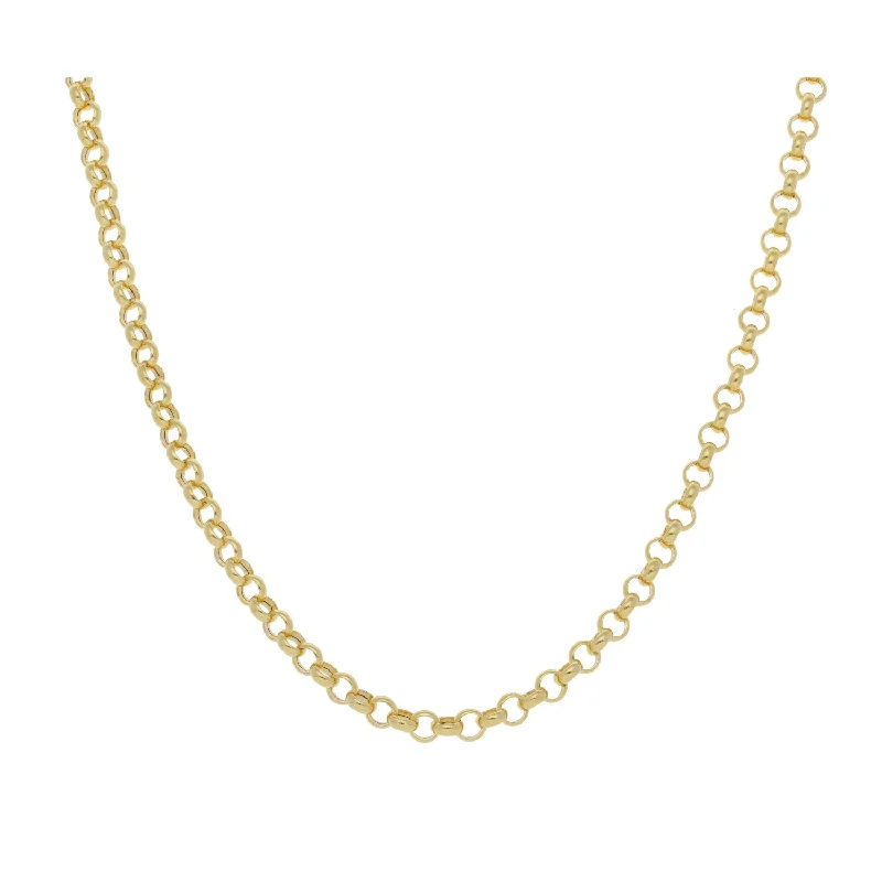 Ripple wave necklaces-New 9ct Gold Belcher Necklace