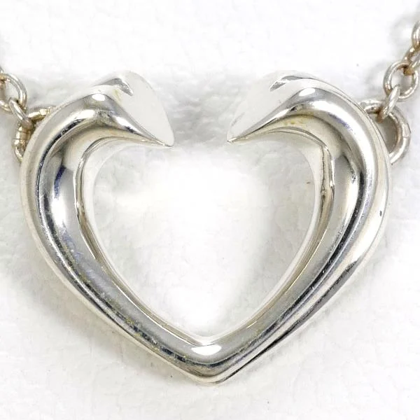 Suspended gem necklaces-Tiffany Tenderness Heart Silver Necklace