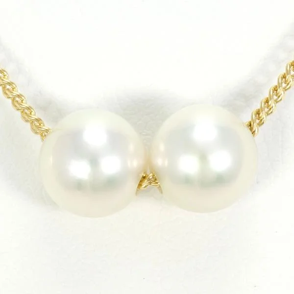 Whimsical bead necklaces-Seiko K18YG Yellow Gold Pearl Necklace