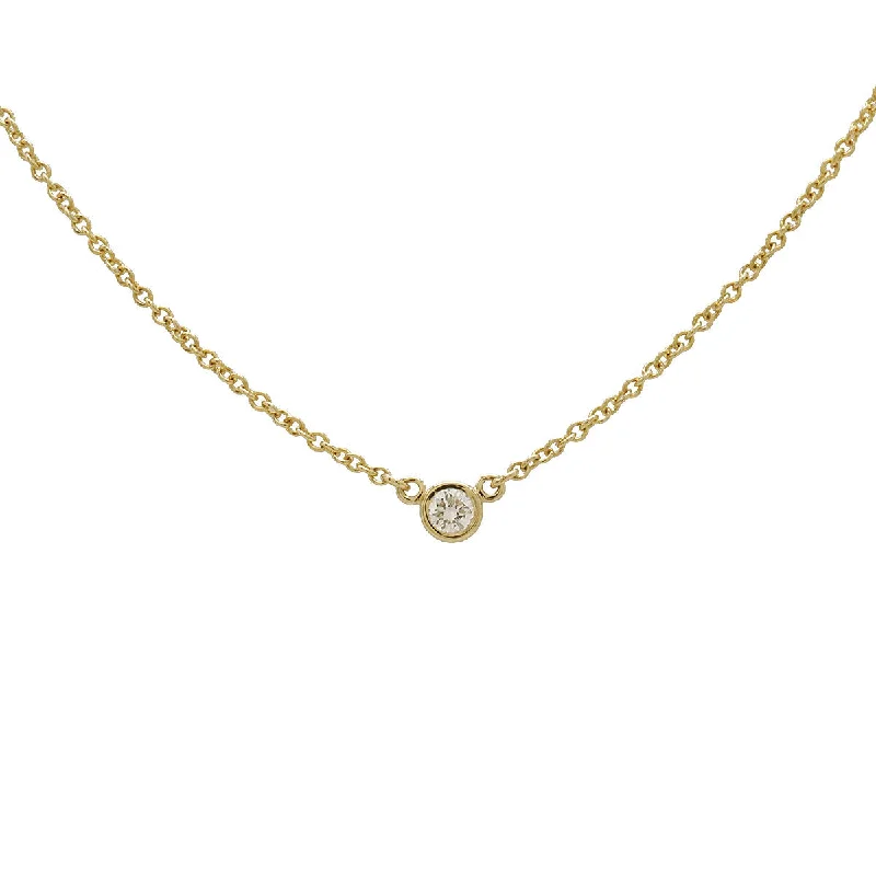 Twist knot necklaces-Tiffany & Co Elsa Peretti Diamond Necklace Pendant