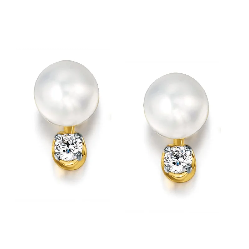 Multi-drop earrings-Sparkling Pearl Earrings