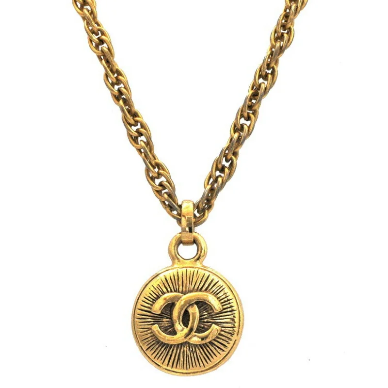 Sapphire drop necklaces-Chanel   Plating Necklace (Pre-Owned)