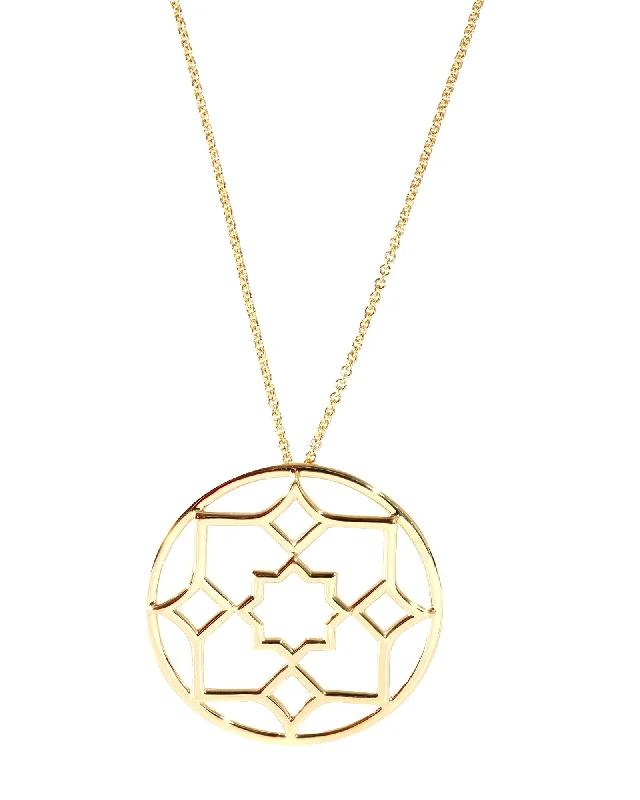 Pure crystal necklaces-Tiffany & Co. Paloma Picasso Marrakesh Large Pendant in 18k Yellow Gold