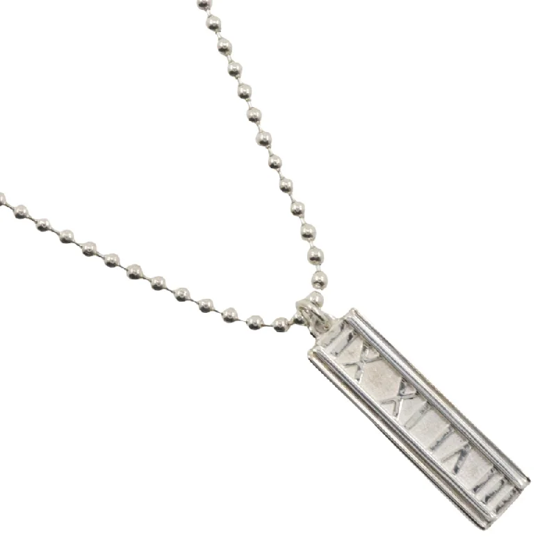 Galaxy sign necklaces-Tiffany Atlas Bar Necklace Silver 925 Unisex