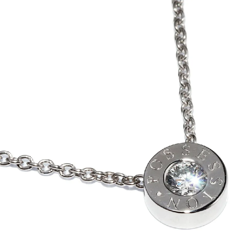 Stranded link necklaces-Piaget K18WG Diamond Pendant Necklace