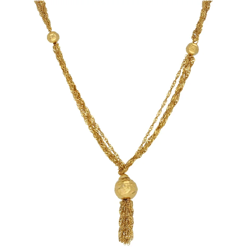 Full moon necklaces-22ct Gold Fancy Necklace 20"