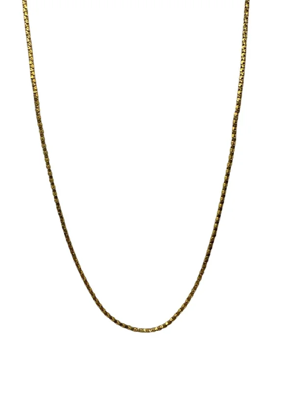 Sleek bar necklaces-Link Chain Necklace In 18K Yellow Gold