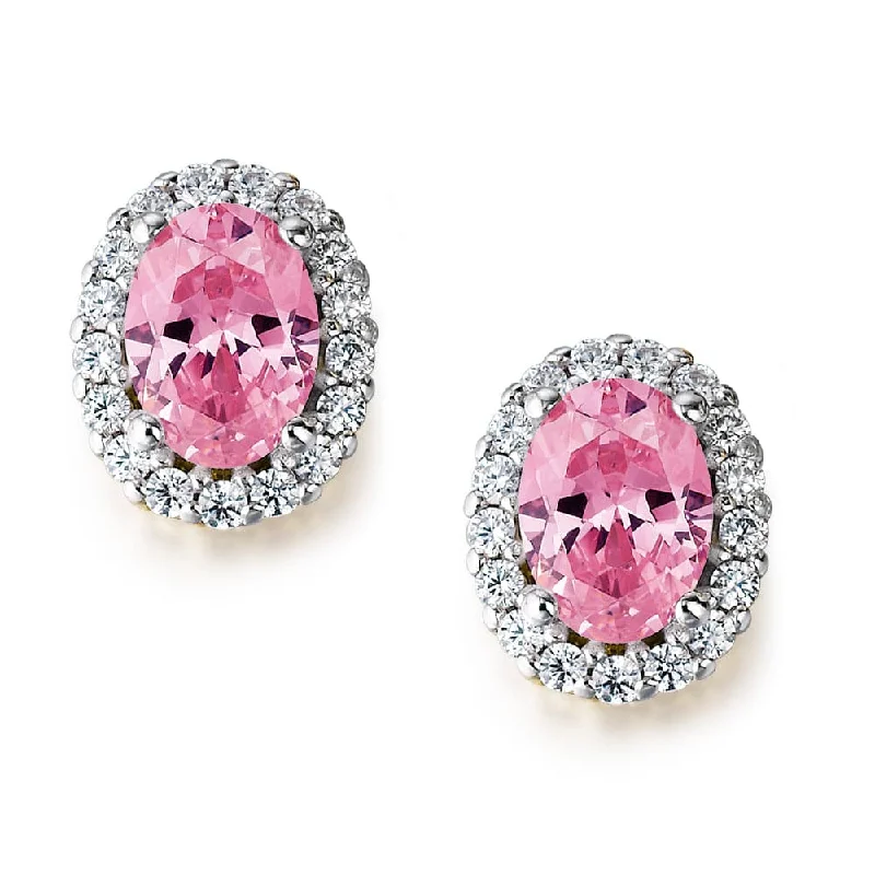 Baroque pearl earrings-Pink Cincature Earrings