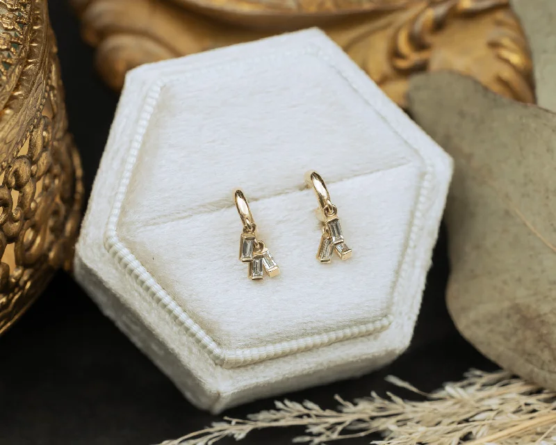 Reef knot earrings-1/5CTW NATURAL DIAMOND FRINGE HOOP EARRINGS