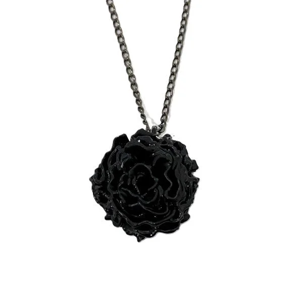 Mystic eye necklaces-Valentino Rose Flower Pendant Necklace