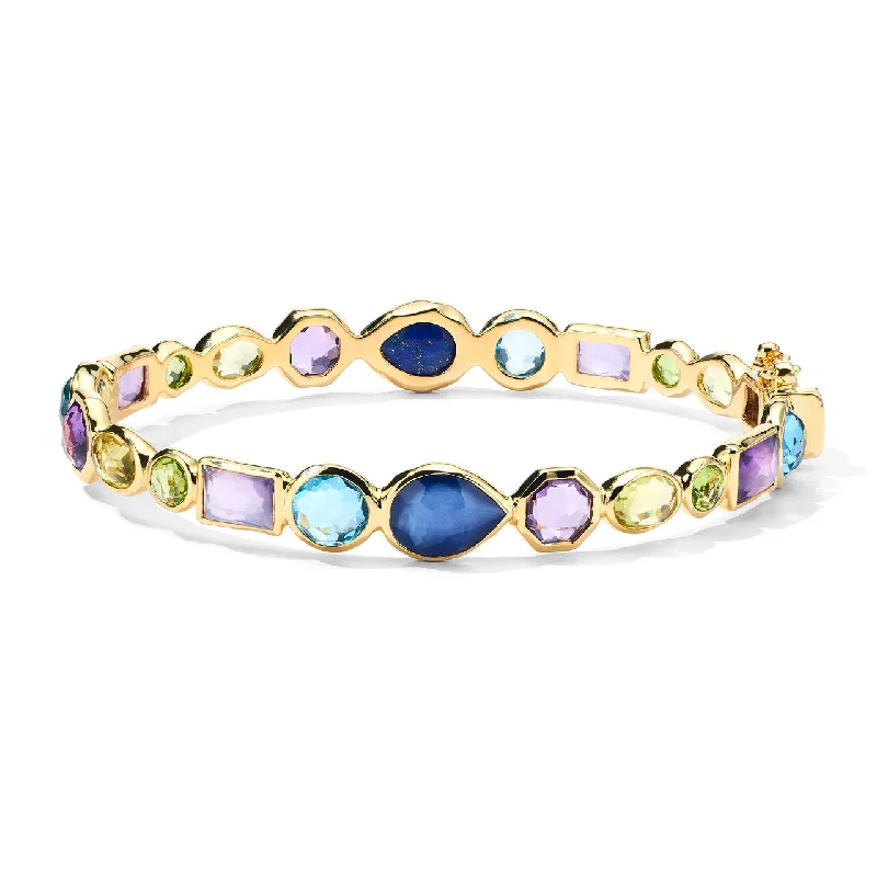 Deer motif bracelets-IPPOLITA Rock Candy Hero Gelato Hinge Bangle in Alpine