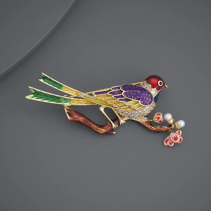 Statement gem brooches-Trendy Brooch 184973