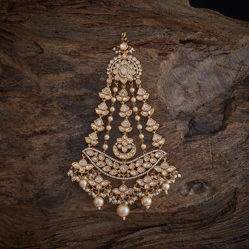 Baroque pearl brooches-Kundan Hair Brooch 176792