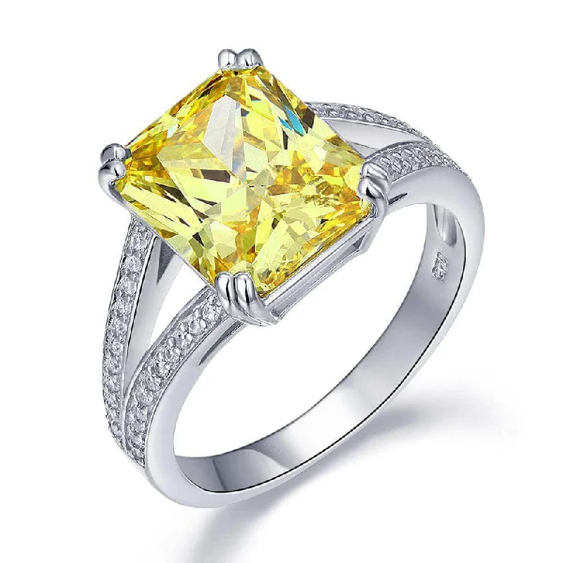 Warm clay rings-Luxury 6.0 Ct Radiant Cut Diamond Ring