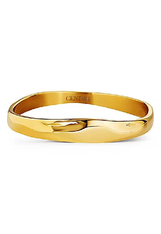 Firm clasp bangles-Demi Bangle | Gold