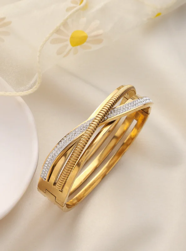 Old flair bracelets-Diamante Bliss Bangle