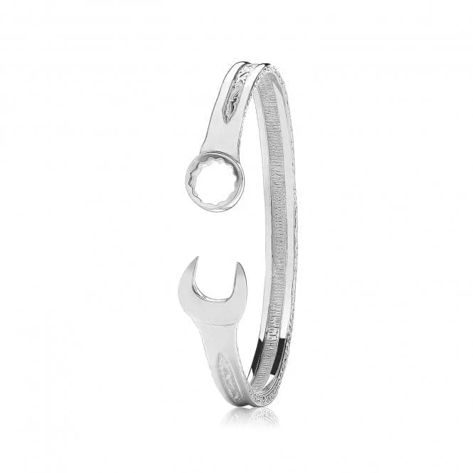 Fine design bangles-Acotis Silver Bangle Spaner G4438