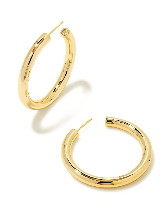 Agate inlay rings-Kendra Scott - Earring - Colette Hoops - Large