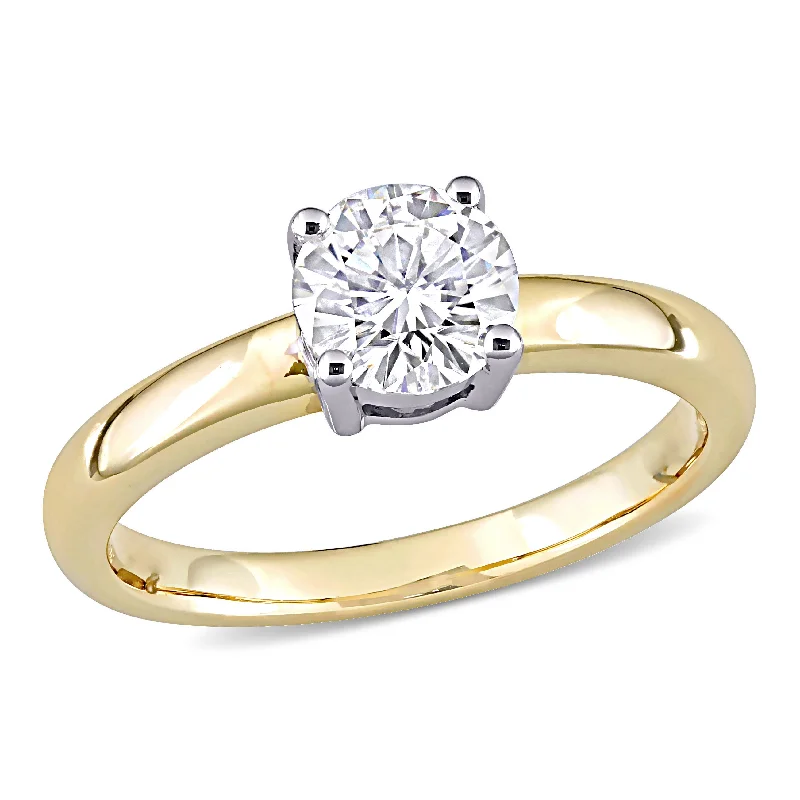 Subtle filigree rings-Mimi & Max 3/4ct DEW Created Moissanite Solitaire Ring 14k White Yellow Gold