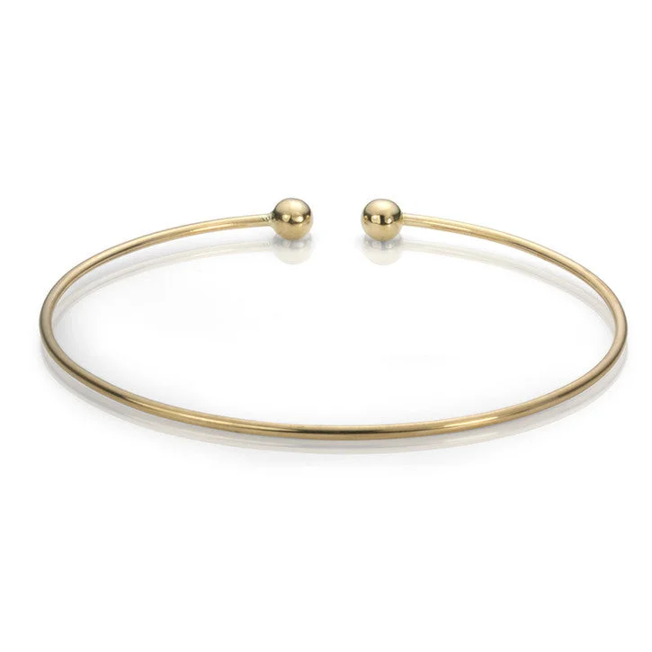 Old cameo bracelets-14K Yellow Gold Torque Bangle