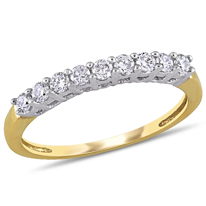 Blended metal rings-Mimi & Max 1/4ct TW Diamond Anniversary Band 10k Yellow Gold