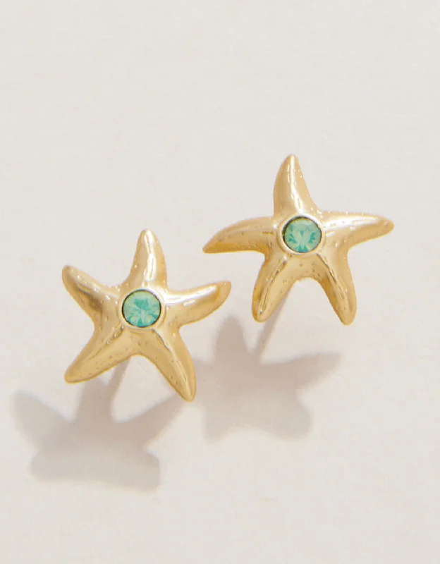 Bead stack rings-Spartina - Sea La Vie - Earring - Gold Friendship Starfish