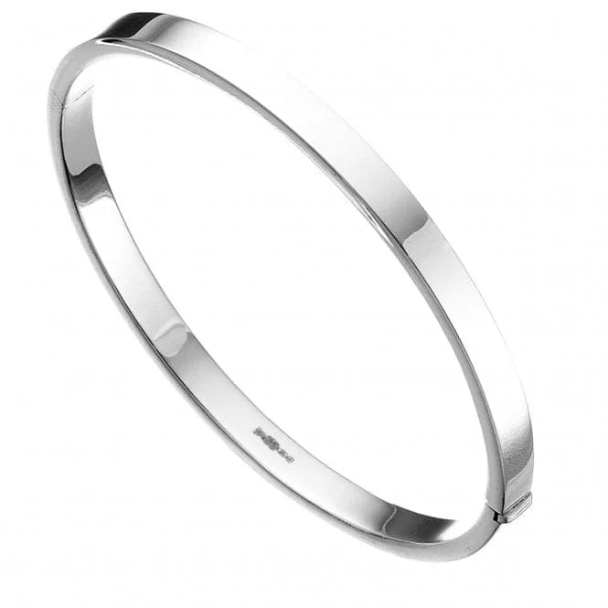 Bold geometric bangles-Beginnings Sterling Silver B260 Square Cut 5mm Bangle