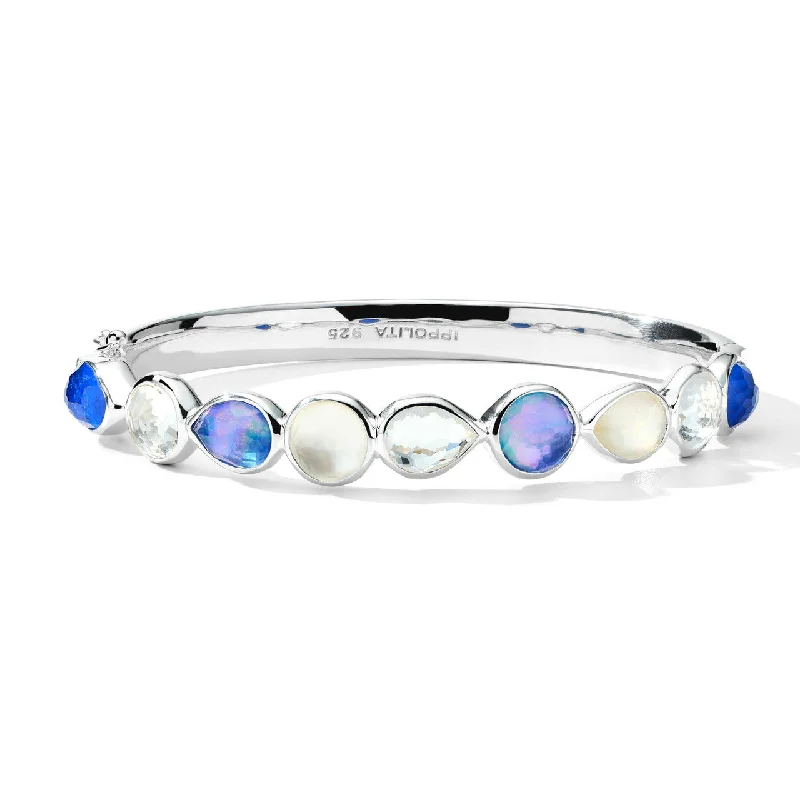 Bead trim bangles-IPPOLITA Rock Candy Hinged Bangle in Corsica