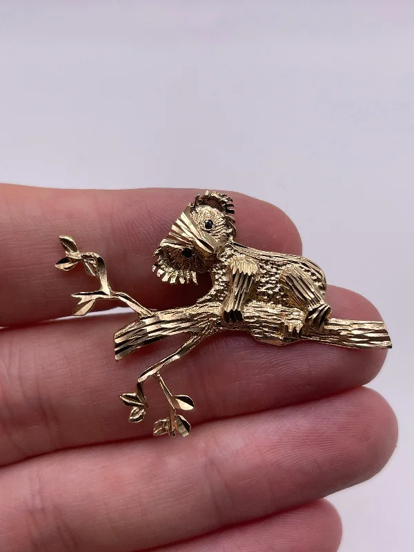 Cluster bead brooches-9ct gold sapphire koala bear brooch