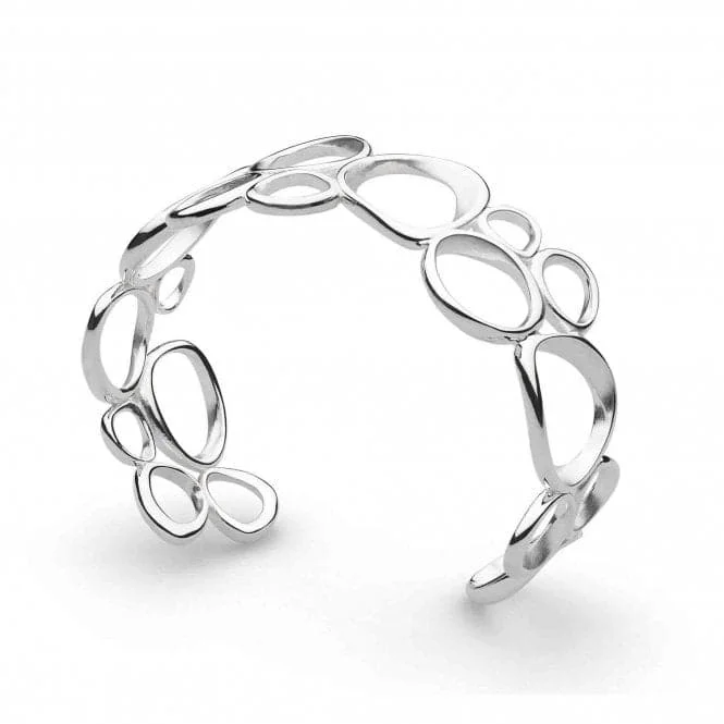 Round gem bracelets-Coast Shore Cascade Sandblast Cuff Bangle 70049SRP