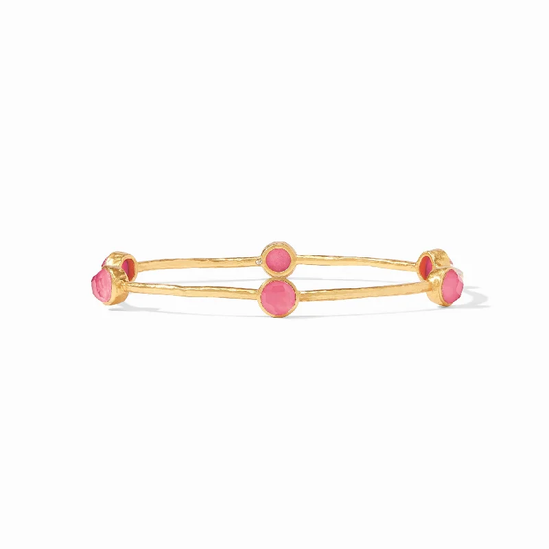 Baroque pearl bracelets-MILANO LUXE BANGLE- PEONY PINK- SMALL