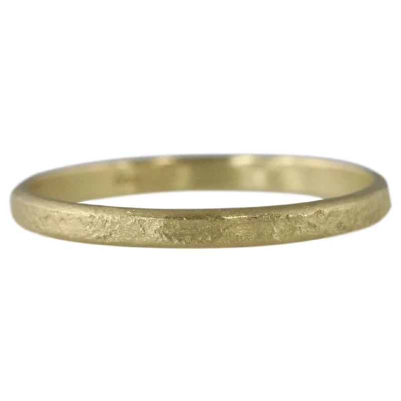 Light texture rings-NEW! Weathered Band in 14kt gold by Sarah Swell