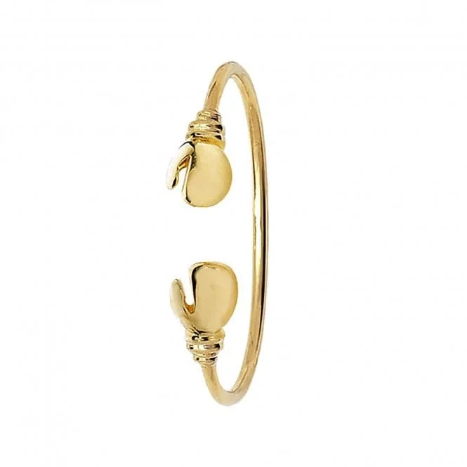 Firm clasp bangles-9ct Gold Boxing Glove Bangle for Babies BN322