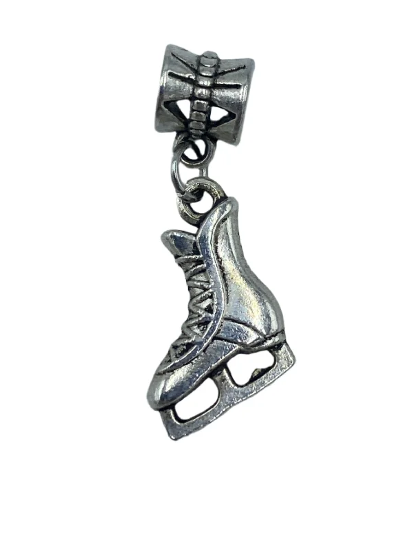 Chiseled letter bangles-Ice Skate Charm Pandora