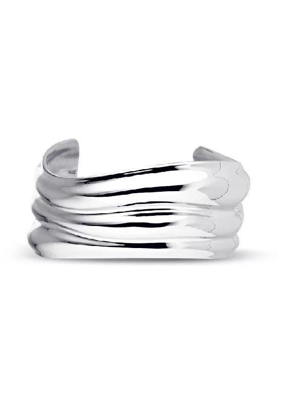 Bold stone bracelets-Sir Bangle | Silver