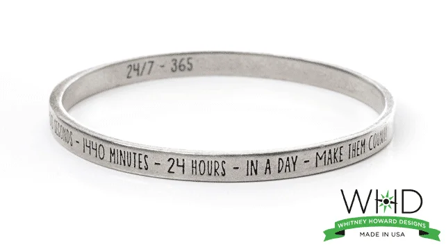 Multi-bead bangles-24/7 365 Make Every Moment Count - "Full Circle" Bangle