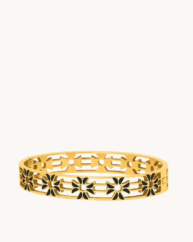 Slim rose bangles-Black Kavallieri Bangle