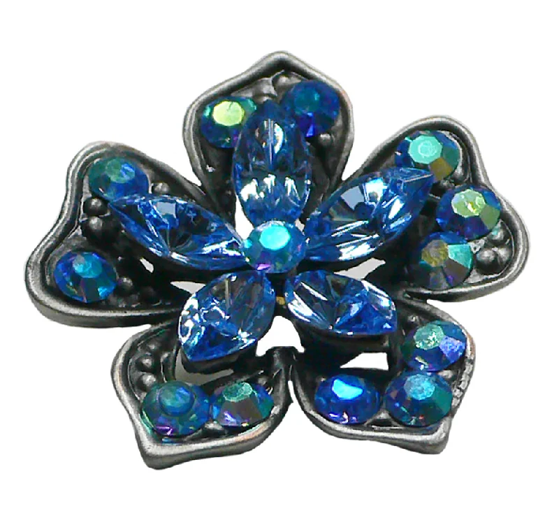 Statement gem brooches-Brooch #YY84750-2blue