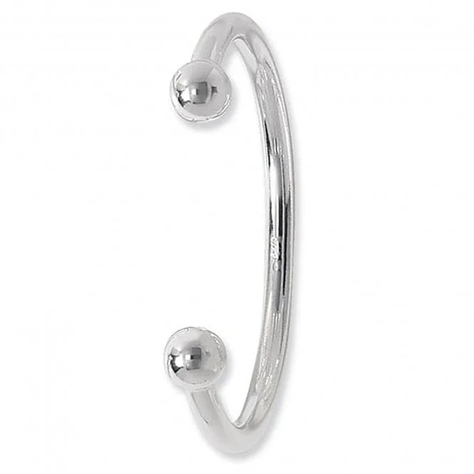 Mystic eye bangles-Acotis Silver Bangle Torc G4020