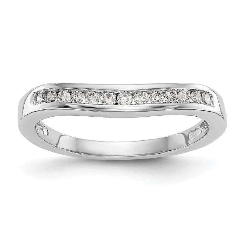 Twisted thread rings-14k Gold Lab Grown Diamond Wedding Band Ring 1/5Ct Clarity- VS Color- G-H