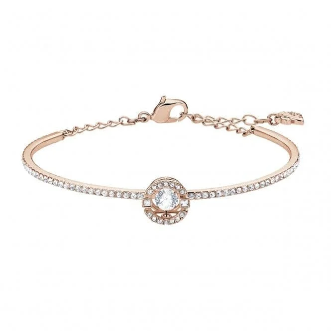 Fine form bracelets-Swarovski Sparkling Bangle Round Crystal Rose M 5497483