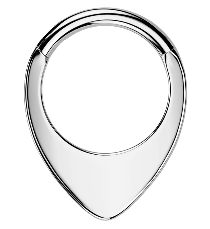 Multi-design rings-Rounded Point Titanium Hinged Segment Ring